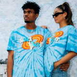 SPACE JAM BLUE SWIRLED TIE DYE