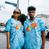 SPACE JAM BLUE SWIRLED TIE DYE