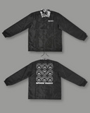 REVERSIBLE COACHES JACKET - BLACK AND GREY REFLECTIVE CAMO (LIMITED EDITON OF 50)