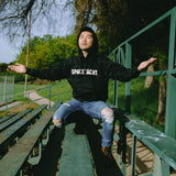 Space Yacht Logo Hoodie- Black on Black Camo (Limited Edition) SMALL ONLY