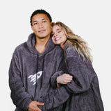 STEEL GRAY SHERPA HOODIE