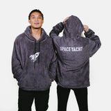 STEEL GRAY SHERPA HOODIE