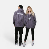 STEEL GRAY SHERPA HOODIE
