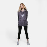 STEEL GRAY SHERPA HOODIE