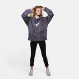 STEEL GRAY SHERPA HOODIE