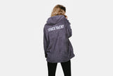 STEEL GRAY SHERPA HOODIE