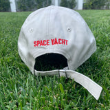 SQUAD DAD HAT- STONE & HOT PINK