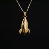 SPACE YACHT ROCKET PENDANT (14 KARAT GOLD LIMITED EDITION)